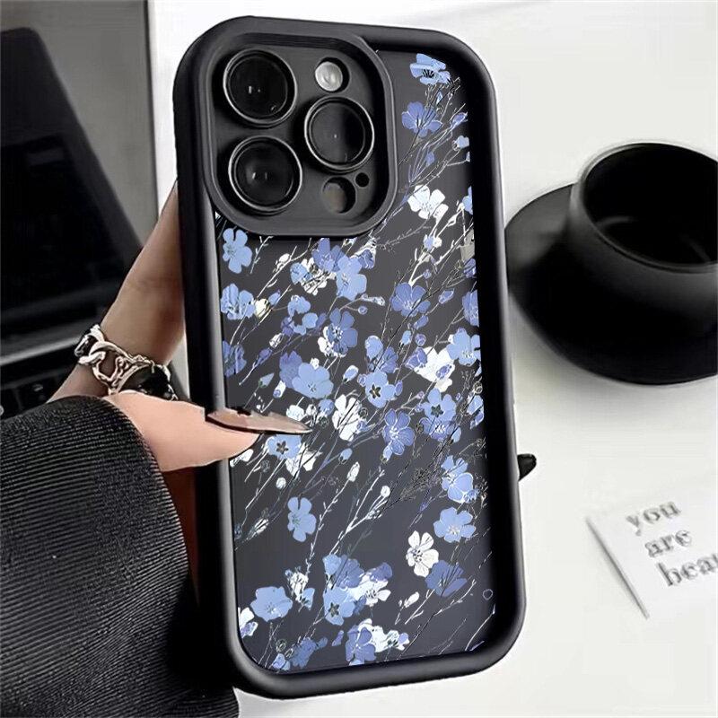 Small Flower Rose Case for Motorola Moto Edge 40 Neo 50 Fusion Pro G85 G54 5G G34 G24 G14 G32 G52 E32 Cover Soft Couqe Silicone