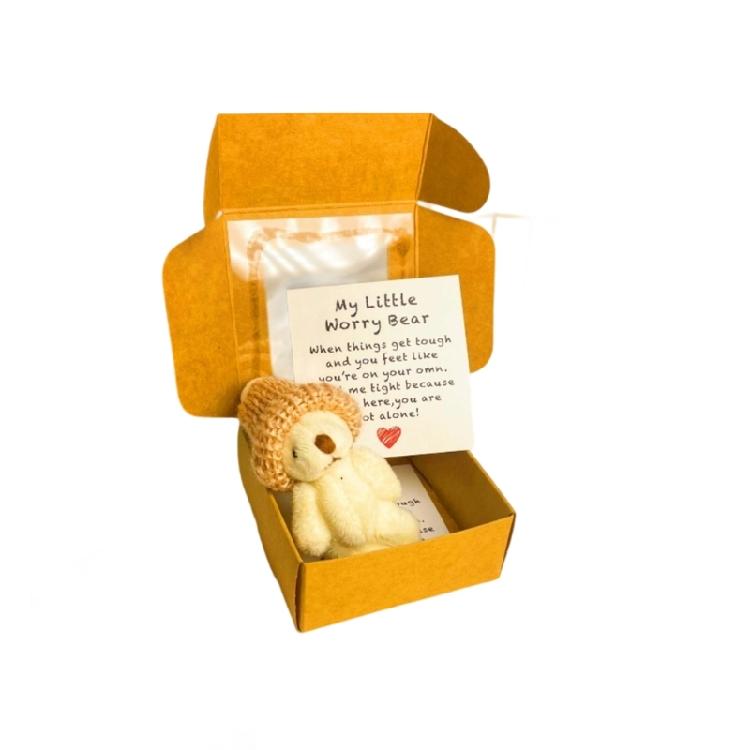 Portable Plushes Bear In Decorative Box Soft Traveling Companions Animal Toy For Children Event And Holiday Gifts