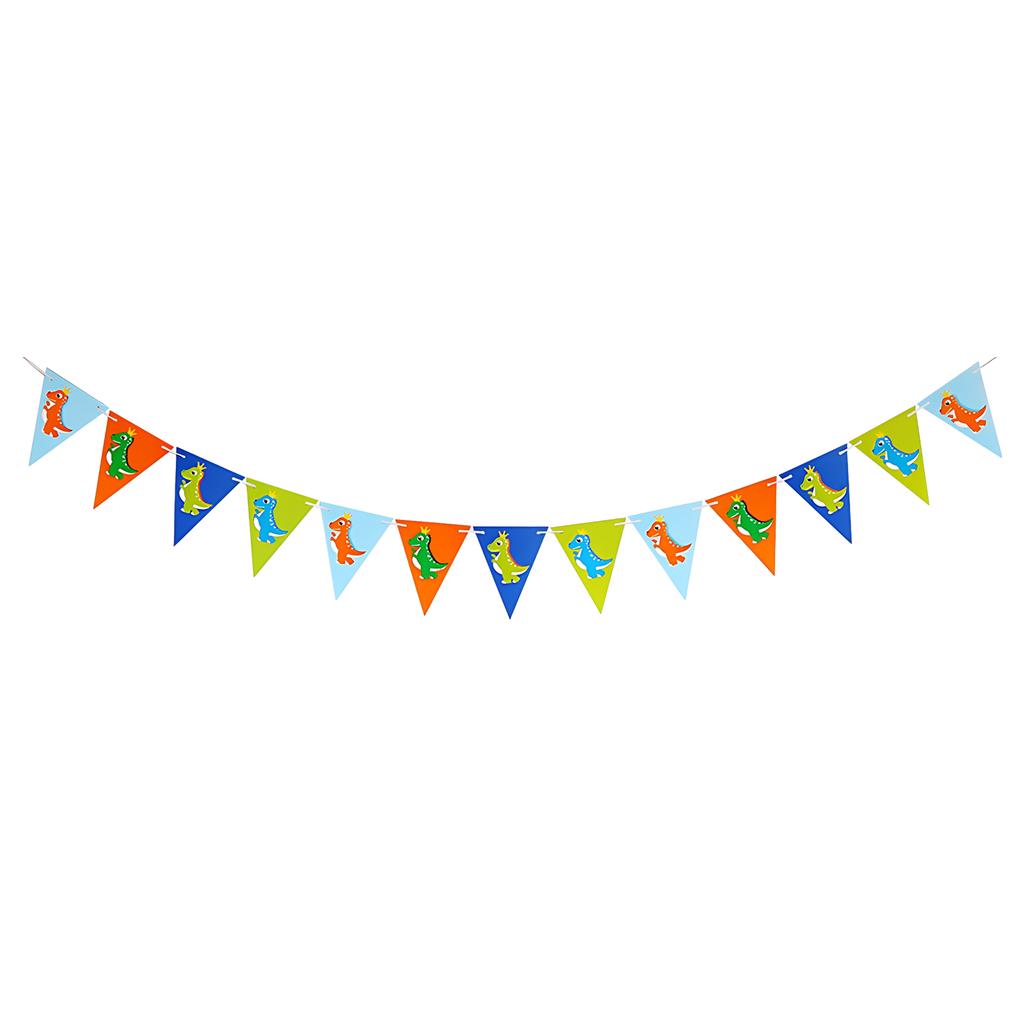1pcs Set 16.4ft Macaron Paper Card Pennant Banner Flags For Birthday Party Triangle Banner Banner Flags Pennant Banner