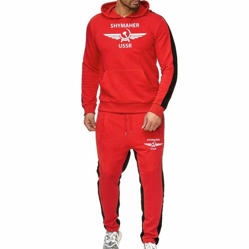 red nike moletom com capuz and sweatpants set