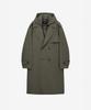 Ziosongzio Hooded Detachable Officer Coat Khaki Zi2Tc204Kk