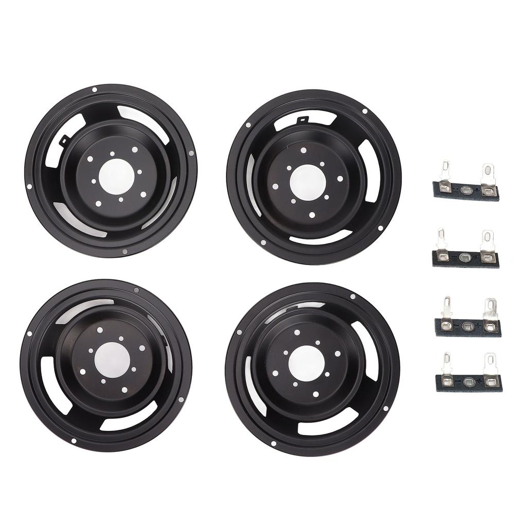 4Pcs Speaker Basin Frame 5 Inch Reverse Speaker Basin Stand with Foot Solder Tabs for DIY Speaker