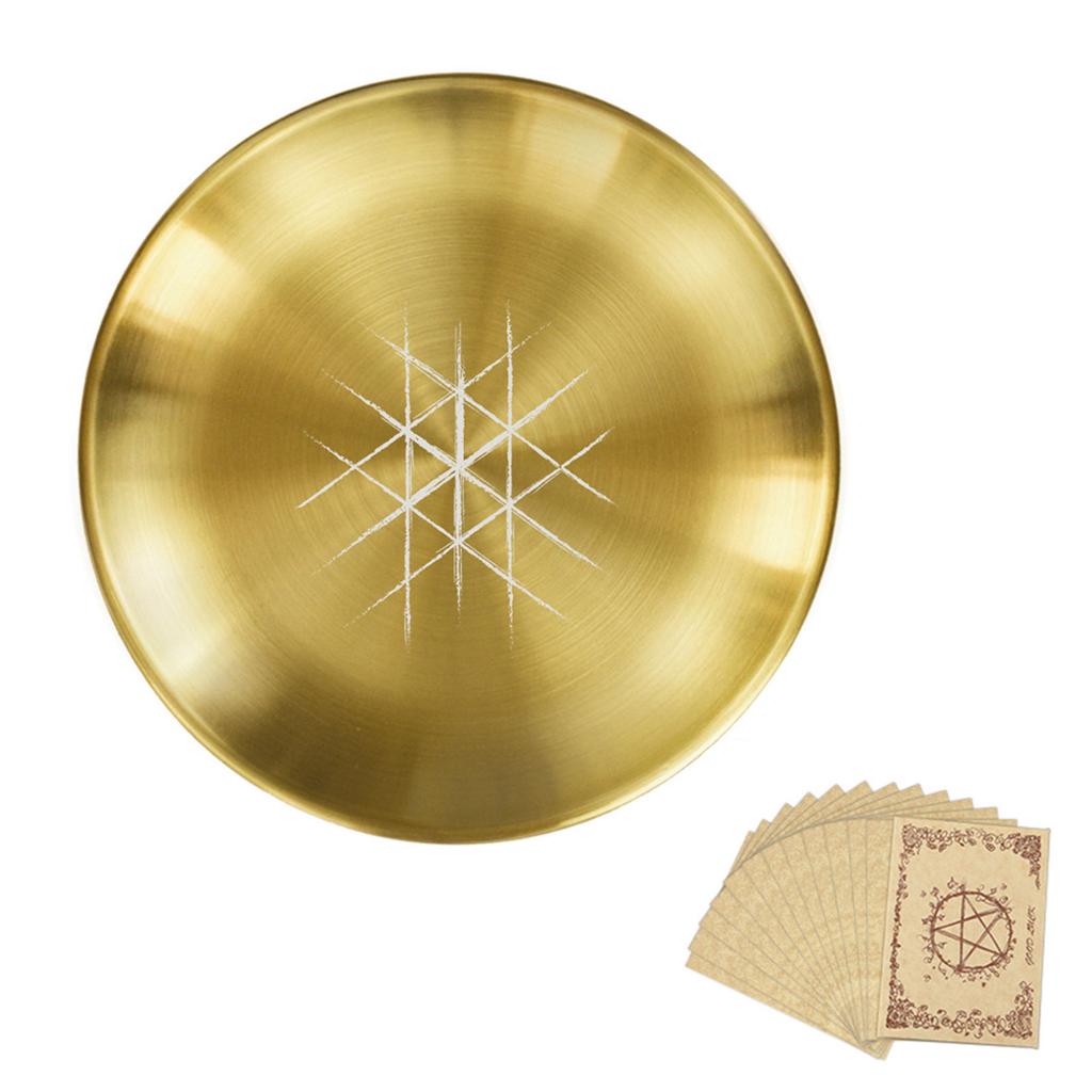 Svícník Kulatý Talíř Pohanský Rituální Podnos Držák na Svíčku Kadidelnice Domácí Dekorace Podnos na Ukládání Šperků a Krystalů