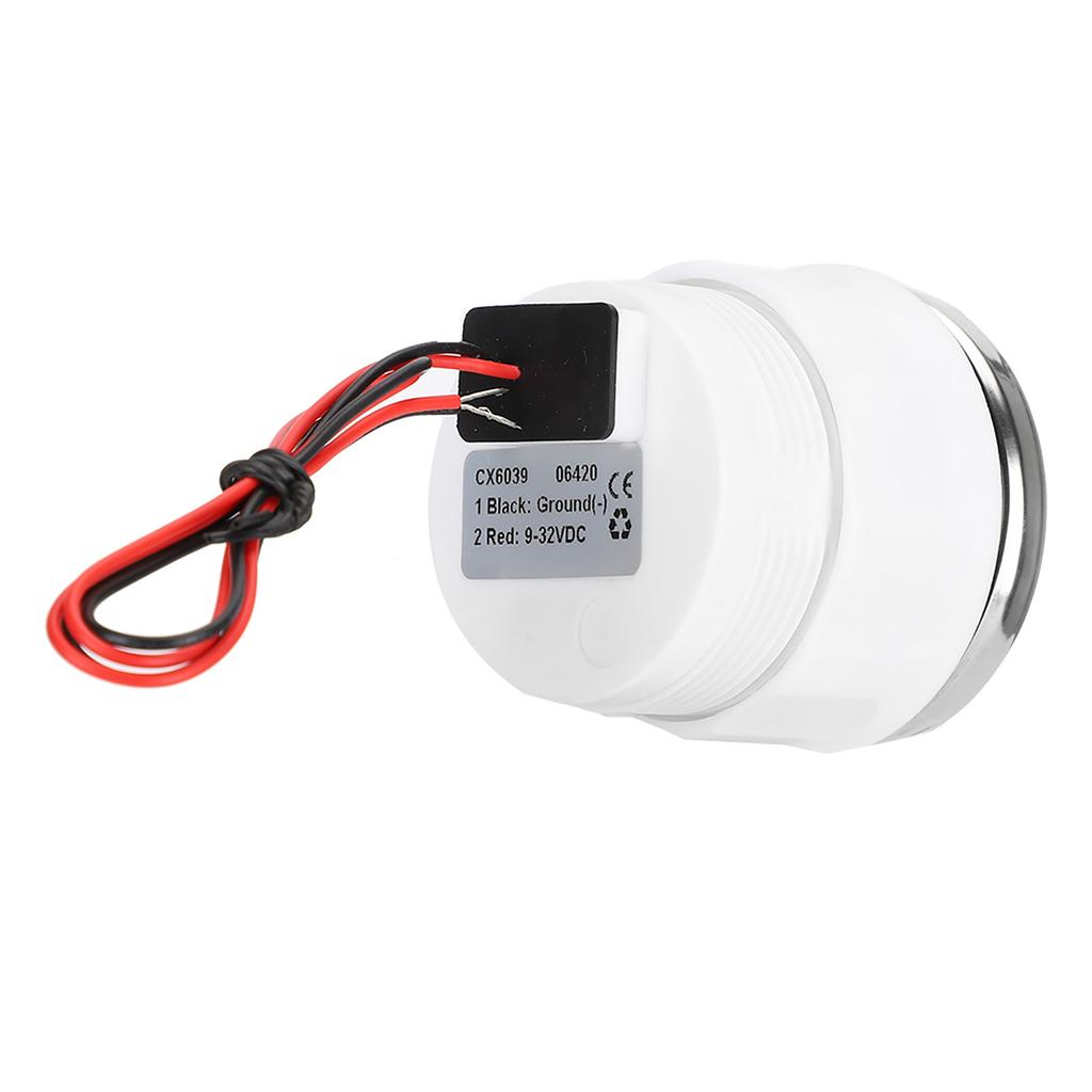 2in Battery Voltage Gauge LED Digital Display IP67 Waterproof Smart Alarm   for Boat Auto