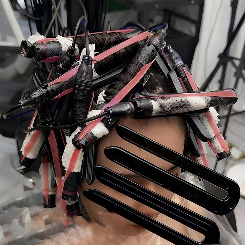 6/12 PCS U-shaped High Temperature Insulation Clip - Salon Barber Hair Perm Pad Curly Hair Styling Tool Accessory
