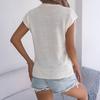 Women's Fashion Hollow-out Twisted Batwinged Sleeve Casual Loose Knit Top