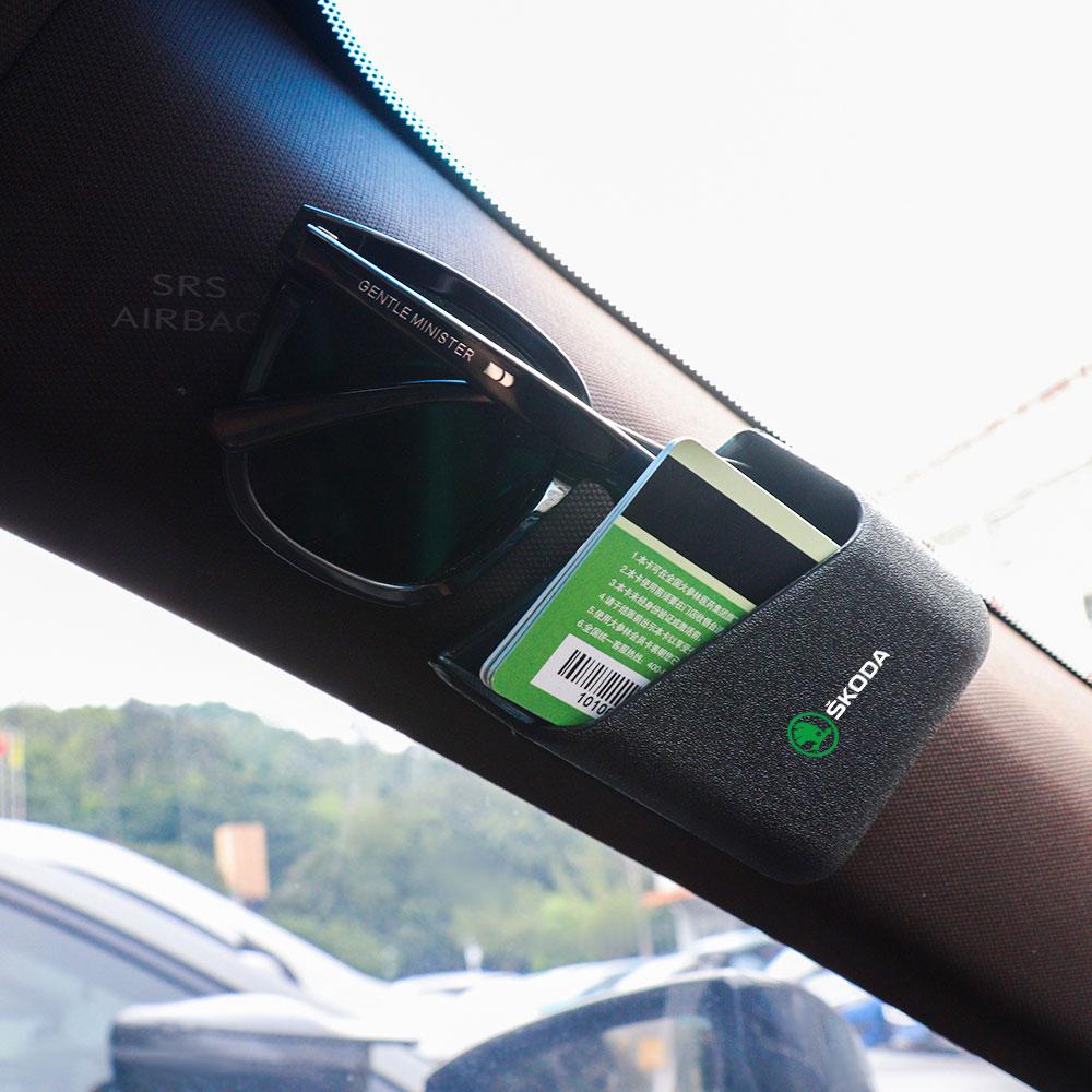 tgcyx7 Car Interior Side Door Storage Box Stowing Tidying Hanging Holder For Skoda Rapid Octavia A5 S Kodiaq Fabia A7 VII Kamiq Karoq