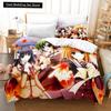New 3D Priningt Kawaii Girls Yae Sakura (Shuffle!) Bedding Set Cartoon Anime Three-piece Set Adult Kid Bedroom Duvetcover Sets