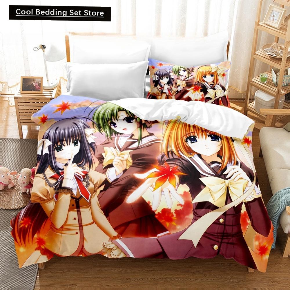 New 3D Priningt Kawaii Girls Yae Sakura (Shuffle!) Bedding Set Cartoon Anime Three-piece Set Adult Kid Bedroom Duvetcover Sets