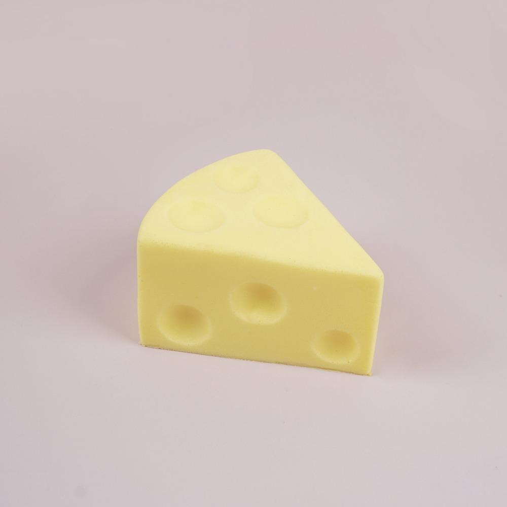 Soft Stress Relief Toy Anti-stress Sensory Toy Cute Cheese Squeeze Toy for Kids Adults жёлтый