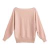 Spring Arrival: European & American Style One-Shoulder Batwing Sleeve Sweater