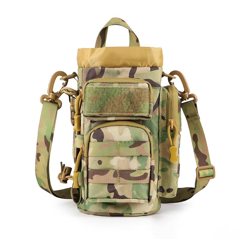 New Large Capacity Outdoor Water Bottle Bag Waist Bag  Bundle Water Cup Protective Cover Crossbody Bag MOLLE Water Bottle Bag
