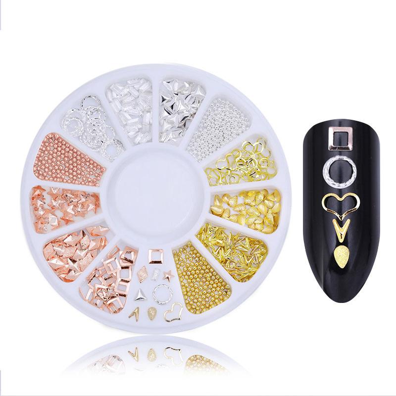 Mixed Color Nail Art Glitter Rhinestone Crystal Gems Jewelry Bead Manicure Decoration Accessories Nail Supplies For Professional