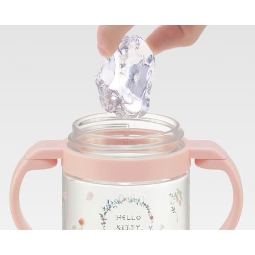 skater baby straw mug folding handle & shoulder type 2way type 370ml sanrio kitty recommended for ages 1 and up kshw2n-a