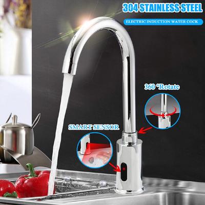 AC.220V Control Electrónico Automático por Sensor Grifo de Agua de Cocina Infrarrojo Moderno Grifo de Lavabo de Baño Grifo con Sensor Manos Tacto
