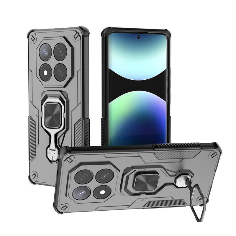 For Xiaomi Redmi Note 14 Pro 4G Case Camera Shockproof Armor Phone Case For Redmy Note 14 Pro 4G Ring Holder Back Cover