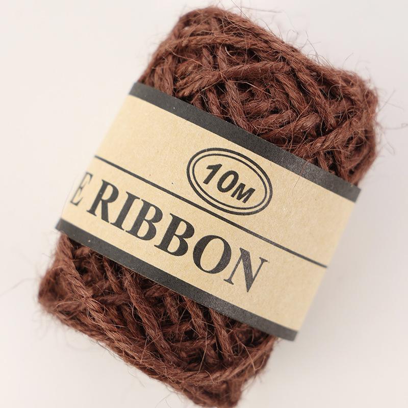 Decorative 3-Strand Colored Hemp Rope Diy Handmade Accessories | Hang Tags | Special For Photo Walls | Woven Natural Jute 10 Meters