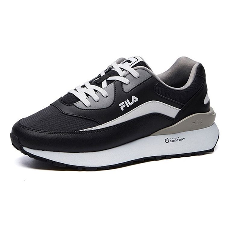 Fila Jogger Cushioning Durable Breathable Low-Top Casual Training Running Shoes Men Sneaker Black Gray F12M111113FBN