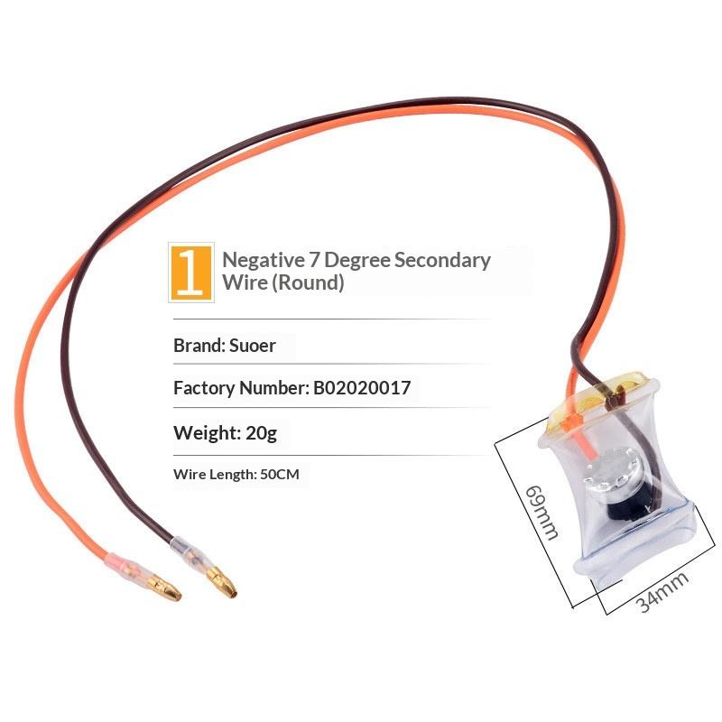 

1Pcs Refrigerator Defrost Thermostat N12-5 Action AC250V 10A Bimetal Defrost Thermostat Temperature Control Short Line 11cm