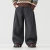 Boys' Fleece-Lined Corduroy Wide-Leg Casual Pants