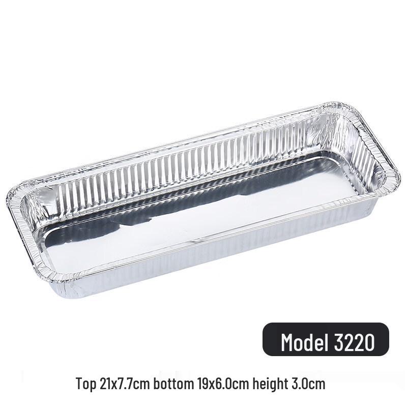 Kashicong Disposable Rectangular Aluminum Foil Trays