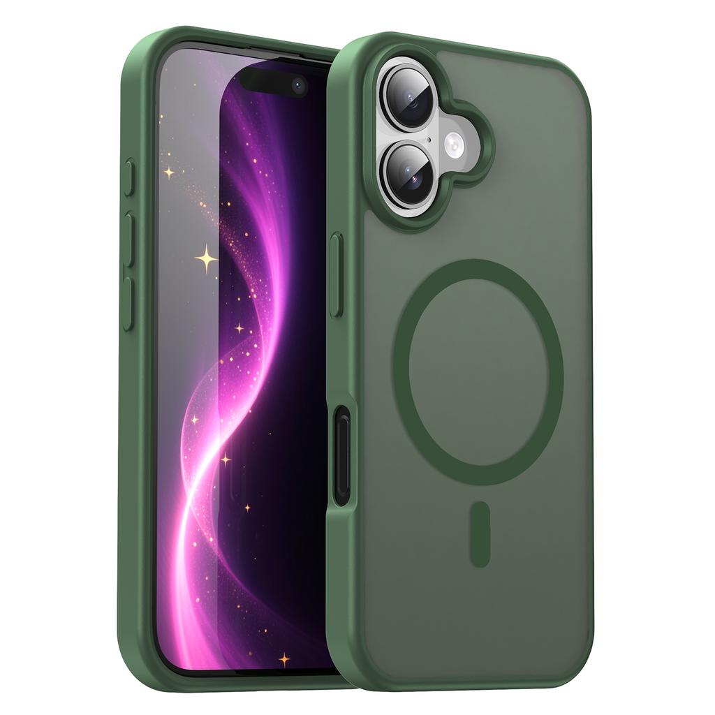 iPhone 16 Magsafe Phone Case,Translucent Matte Shockproof Magnetic Phone Cover for iPhone 16