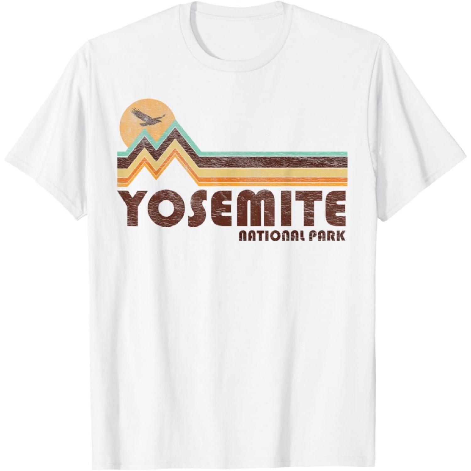 

Yosemite National Park 70s 80s Retro Style Vintage T-Shirt XXXXXL білий