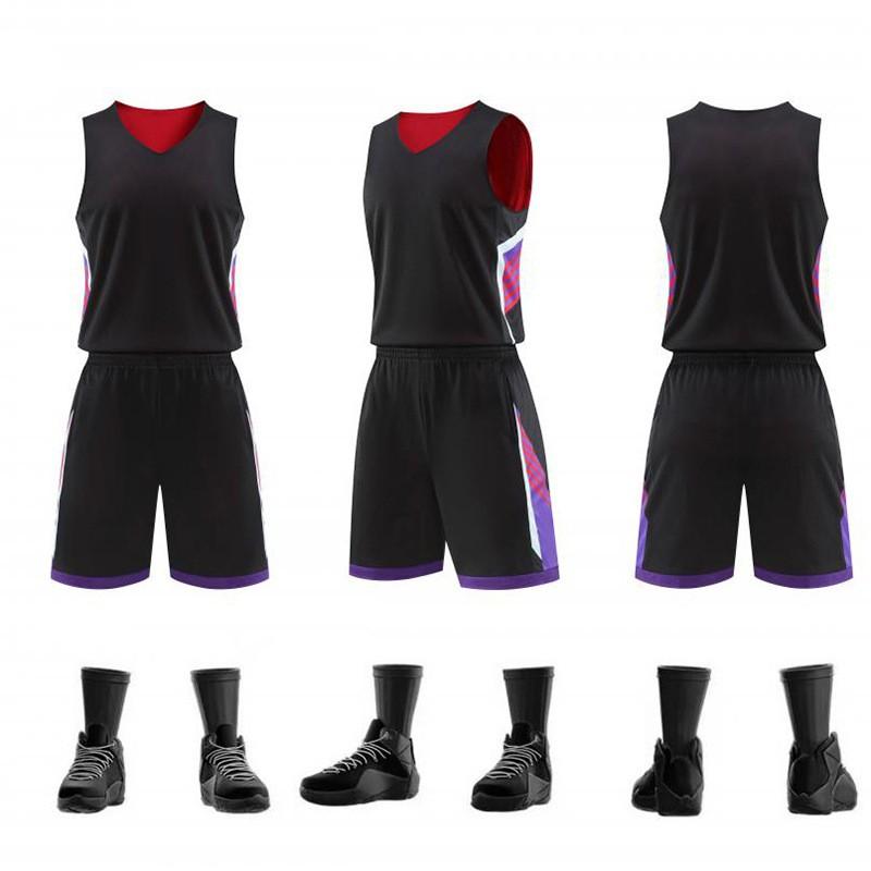 Mens Womens Basketball Jersey Set Quick Dry Breathable Training Uniform Custom Double-Sided Team Sport Wear