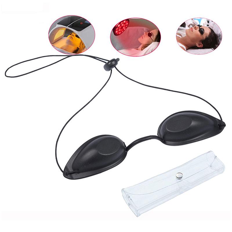 Laser Protective Glasses Soft Beauty Eye Mask For IPL Laser LED UV Photon Beauty Red Light Therapy Adjustable Sunbed Supplies