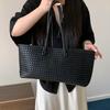 Luxury Shoulder Bag Brand Exquisite Woven Shopping Bag Stylish Simple Large Capacity Top Handle Handbag Women Commuter Tote Bag