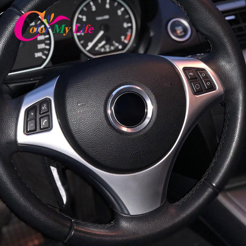 Autocolant ornamental pentru capacul volanului auto pentru BMW Seria 3 E90 E92 E93 2005-2012 Seria 1 E82 E87 2004-2011 X1 E84
