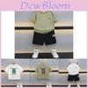 Stylish Summer Children's Short Sleeve T-shirt Set For Boys With Cool Cartoon Design