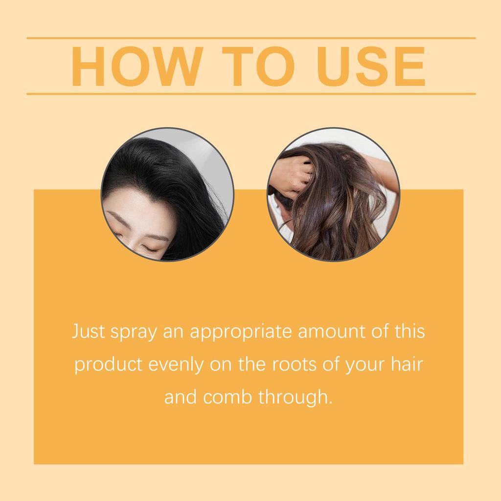 Hoegoa Leave-In Hair Drying Spray Lightweight and Fragrant, Refreshing and Non-sticky Hair Fluffy Quick-drying Leave-in Spray