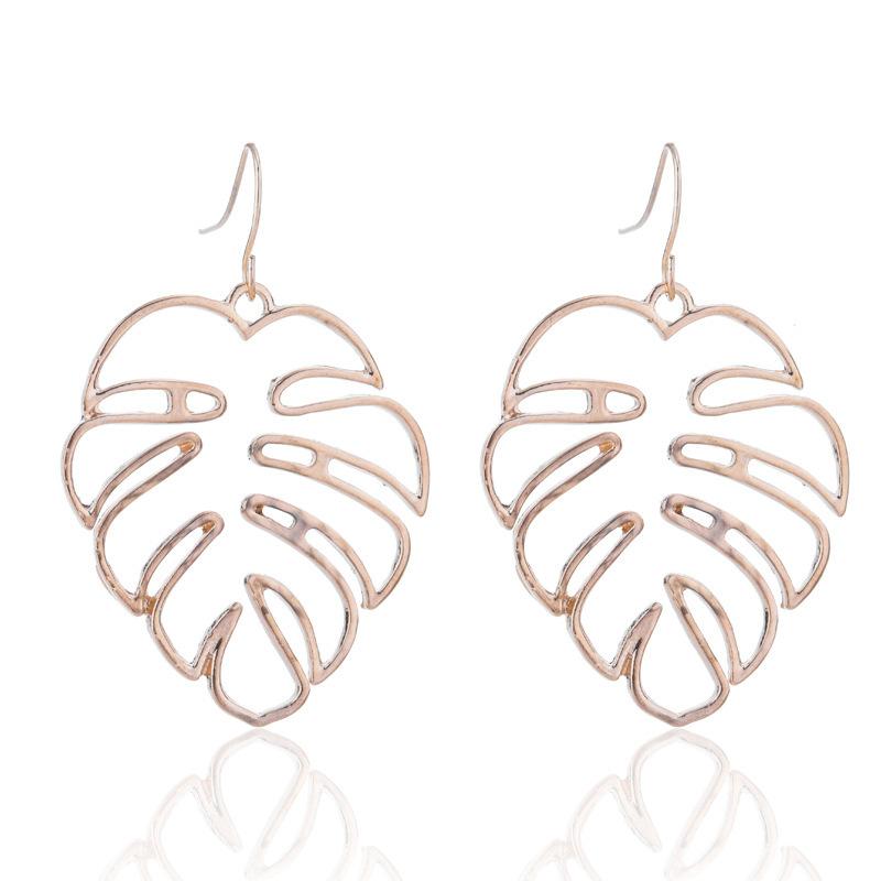 

Geometric Trendy Leaf Earrings For Women Fashionable And Jewelry Elegant золотий