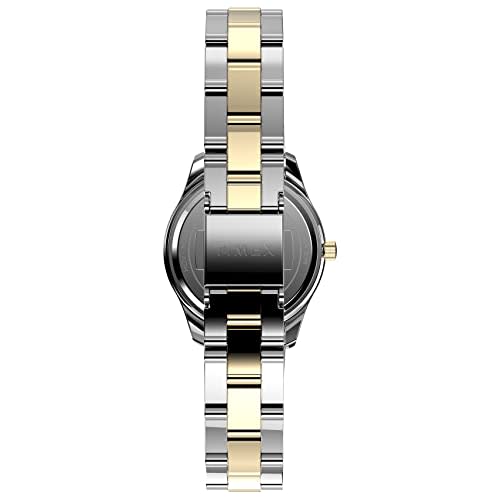 Timex Women's Solar Premium Dress Watch 28mm, Two-Tone, Classic