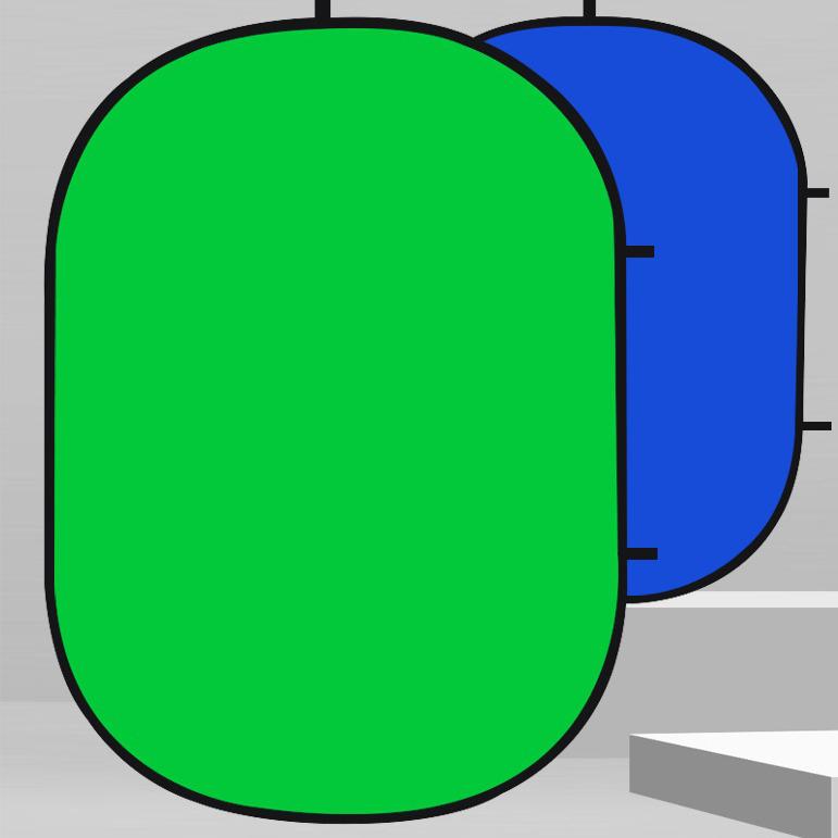 100x150cm Blue-Green Chroma Key Cotton Photography Backdrop - Reflective Shooting Background