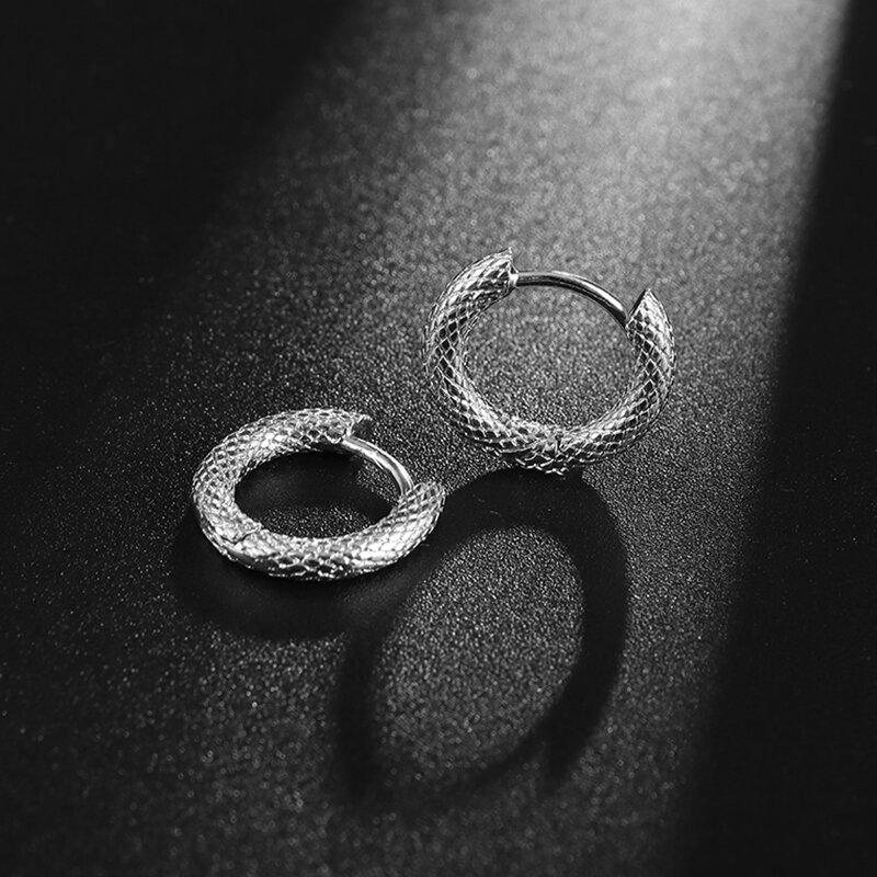 Gothic-Ohrringe mit Totenkopf, Geisterkopf, hypoallergene Ohrringe, cooler Punkrock-Trendschmuck für Herren