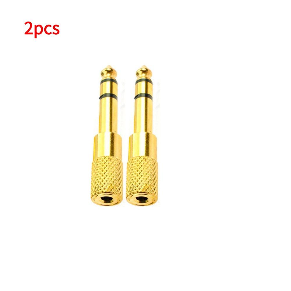 6.5mm Female to 3.5mm Male Jack 3.5 Female to 6.35mm Male Plug Mono Audio Microphone Adapter Converter Aux Cable for Stereo AUX