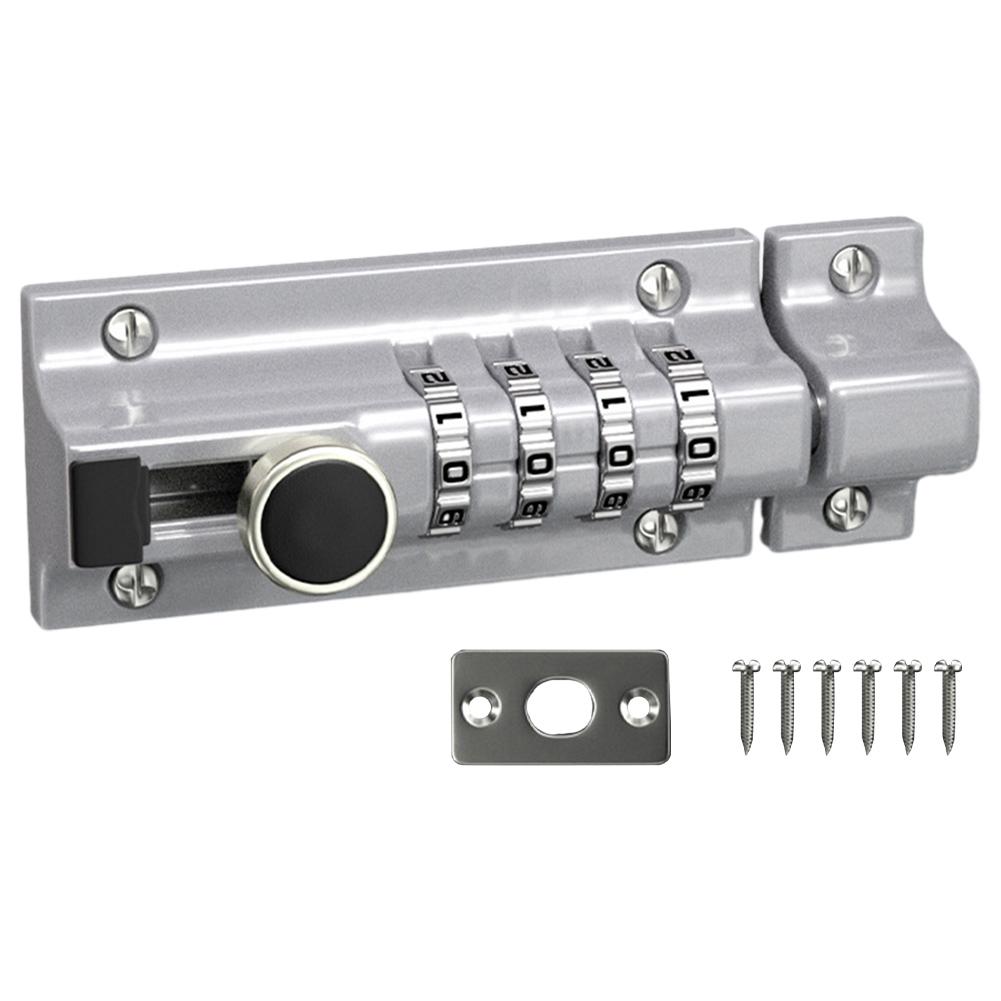 Lock Big Door Bolt Waterproof Effect Wide Range Of Applications Big Door Bolt Black Black Gold Lock Black Gold