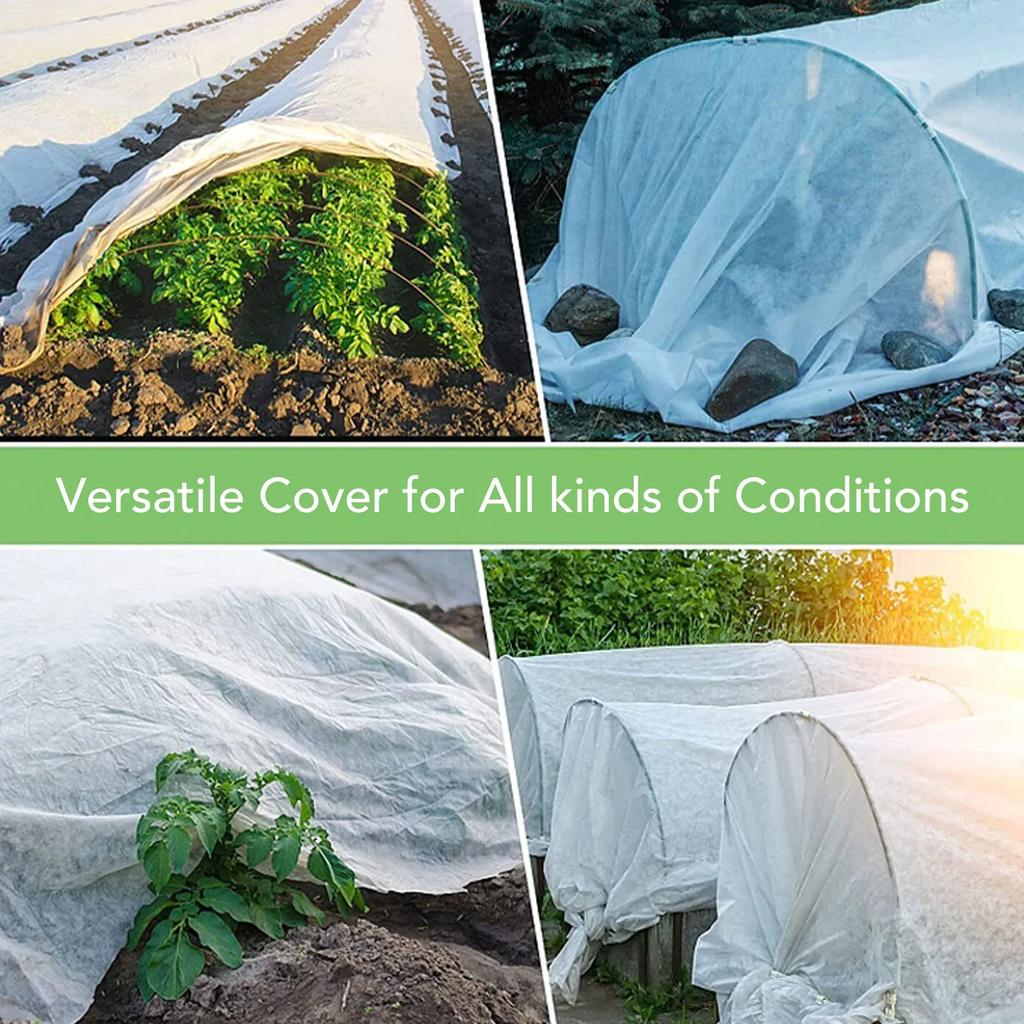 Plant Anti Freeze Cover Nonwoven Bird Proof UV Resistant Breathable Plant Frost Blanket For Winter