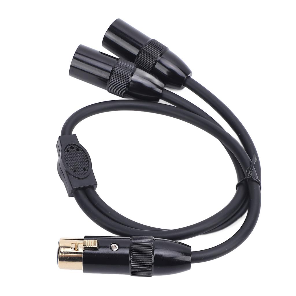 Microphone Y Splitter Cable 1.6ft 3 Pin Dual Female XLR To Male XLR Splitter Cable for Microphone