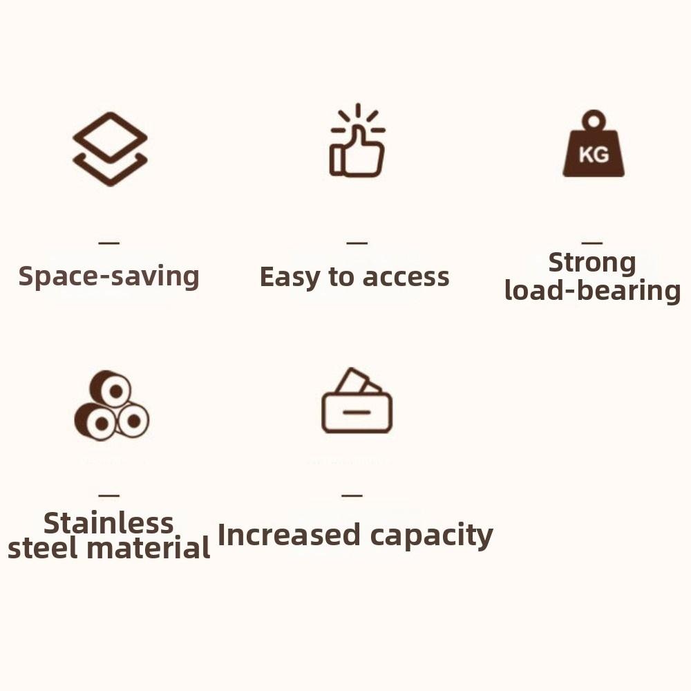 Multifunctional Disposables Cups Picker Stainless Steel Cup Storage Rack  Living Room