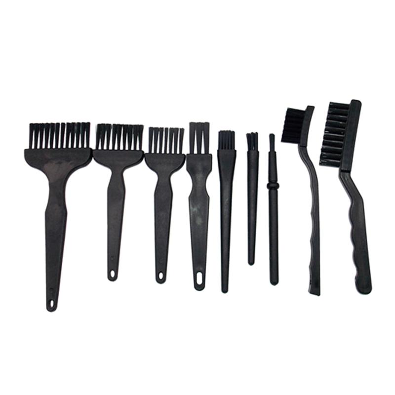 

9x/Set Practical Anti-static Brushes Crank Straight Handle Cleaning Brushes PCB Circuit Board Brush for Home Office Car 1