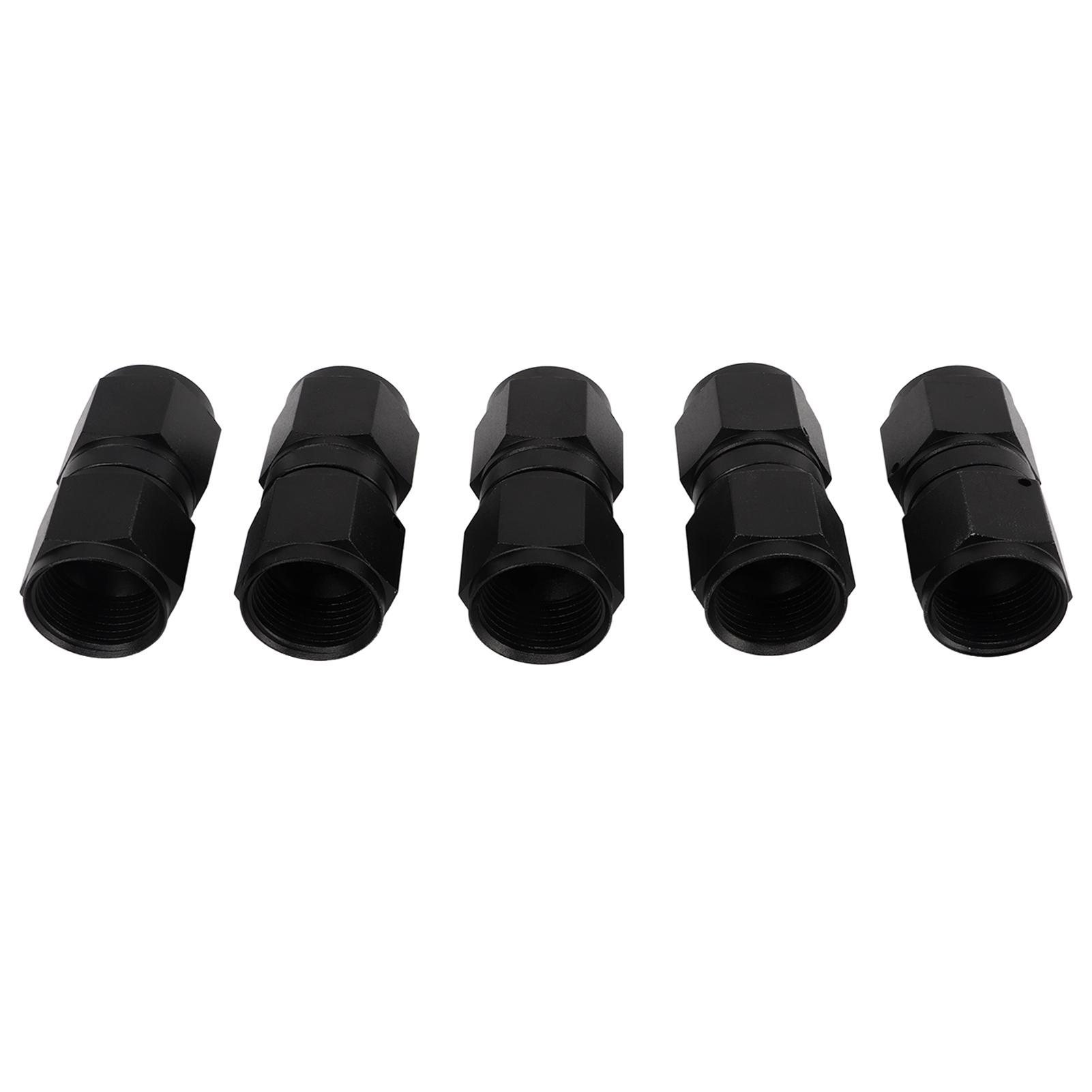 

5 шт. Адаптер фитинга 10AN Черный Прямой Поворотный Алюминиевый Сплав Фитинг для Конца Шланга