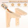 Triangular Bracket Log Shelf Single-Board Shelf Wooden Bracket Wall Shelf Support Frame For Kitchen Cabinet Book Shelves