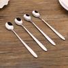 2Pcs Spoon Durable Long Handle Easy To Clean Stainless Steel Soup Spoons Dinner