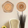 Artisanal Rattan Wall Ornament,Hand Woven Rattan Basket for Contemporary Wall Decoration