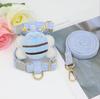 New Style Hot Selling Cat-Proof Soft Adjustable Vest Harness Easy Breathable Anti-Break Chest Strap Leash with Animal Pattern