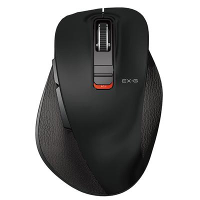 Elecom Wireless Mouse Bluetooth EX-G Grip Quiet Design 5 Buttons Multi-Pairing M Size Black M-XGM15BBSBK