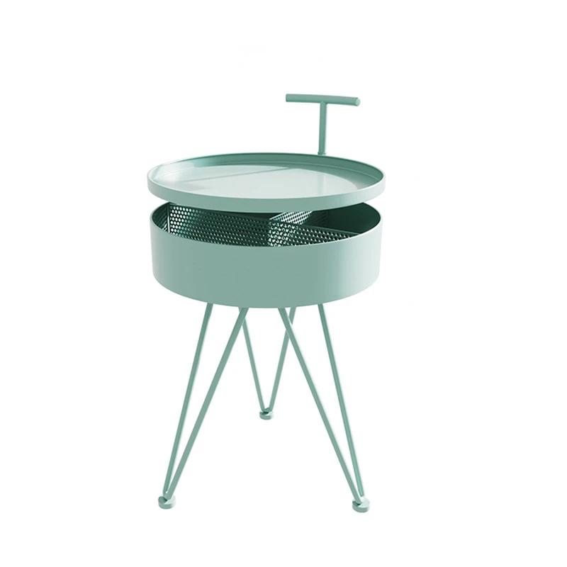 Macaron sofa side table creative simple modern mini coffee table art removable net red style